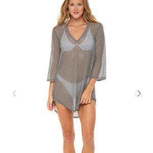 Beach coverup; Jordan Taylor; Black and white mesh; Size M